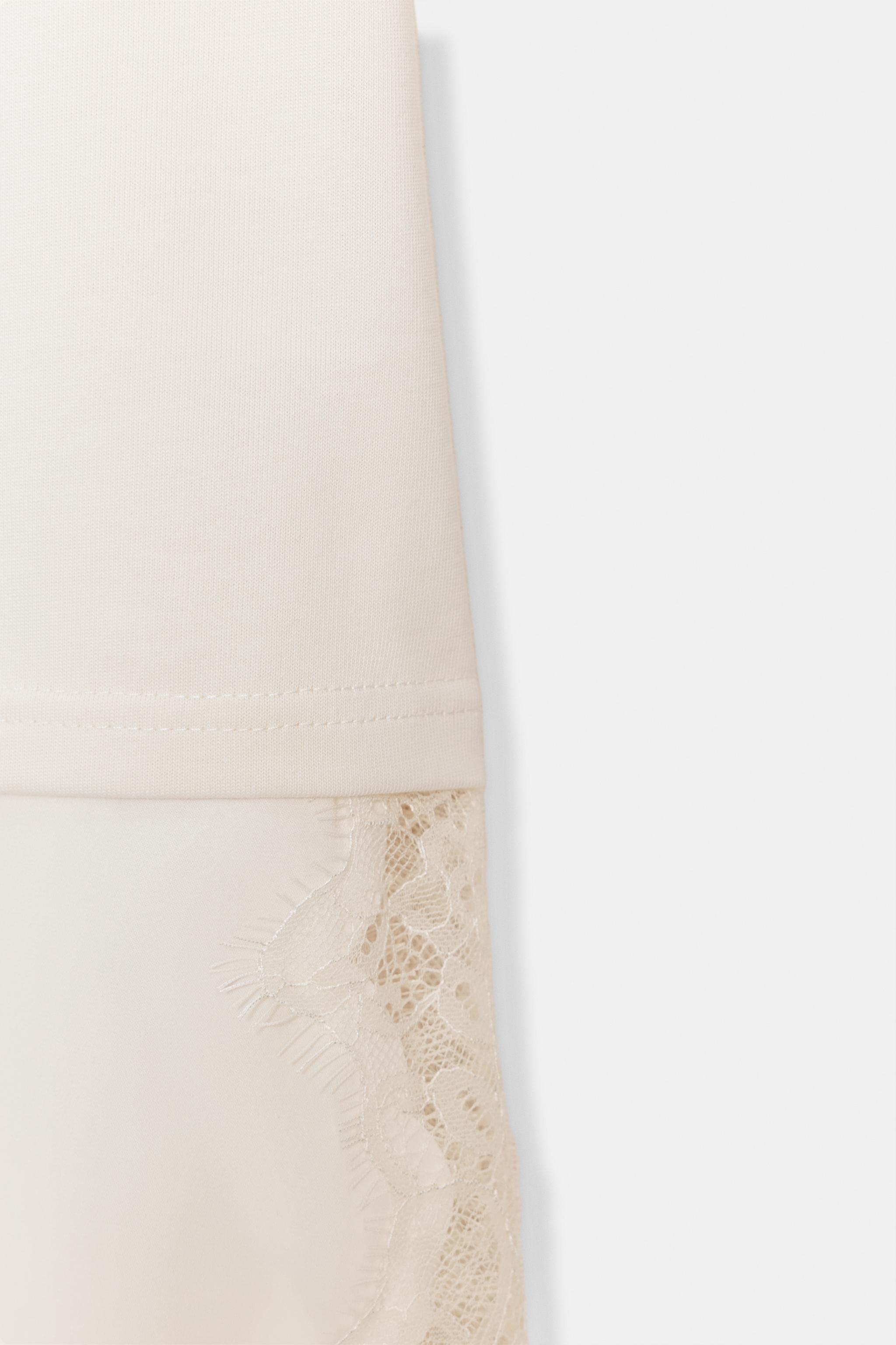 COMBINATION LACE T-SHIRT